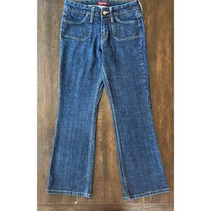 Y2K Women’s Levi’s 545 Low Bootcut Jeans with Floral Pocket Detail Size 6M